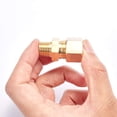 thumbnail image 4 of Conector de tubo de compresión de latón, adaptador de acoplamiento recto, tubo de 1/2"" OD x 1/4"" NPT macho, 5 piezas (1/2" OD compresión x 1/4"" NPT macho), 4 of 5