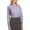 Purple, variant on Womens Plaid Pattern Easy Care Shirt Cotton Poly Blend Open Collar Long Sleeve