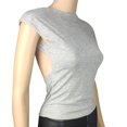thumbnail image 5 of Womens Summer Cap Sleeve Tops Business Casual Round Neck T Shirts Trendy Beach Vacation Outfits Fashion Blouses, 5 of 5