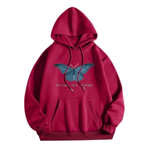 Sudaderas Con Capucha A La Moda Para Mujer, Sudadera Con Cuello Redondo, Blusa Informal Estampada de Manga Larga, Tops Odeerbi ODB184527