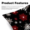 thumbnail image 2 of Snowflake Velvet Bed Pillow Throw Covers Pillow Inserts Throw Pillows with Unique Patterns - Set of 2, Sizes 16x16, 18x18, 20x20 Inches for Various Occasions, 2 of 6