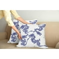 thumbnail image 3 of Ambesonne Blue Throw Pillow Cover 2 Pack, Japanese Dragons Mythical, 20", Blue, 3 of 6
