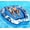 Dark Blue, variant on 2026 Luxury 2 Person Inflatable Tanning Pool Lounger Float, 90 x 67 Inch Extra Large Inflatable Tanning Bed, Sunbathing Pool with Drink Holders & Handles, Personal Suntan Tub for Backyard