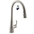 thumbnail image 4 of Kohler 22036-2MB Simplice Touchless Pull Down Kitchen Faucet, Kitchen Sink Faucet with Pull Down Sprayer, Vibrant Brushed Moderne Brass, 4 of 7