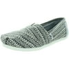 Women's Classic Printed Wool Light Grey Printed Wool Ankle-High Wool Flat Shoe - 6M