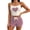 Pink, variant on Afuyipoi Womens Heart Outfit Sets,Casual Two-piece Loose Shorts Vest Drawstring Short Summer Lounge Wear Black M