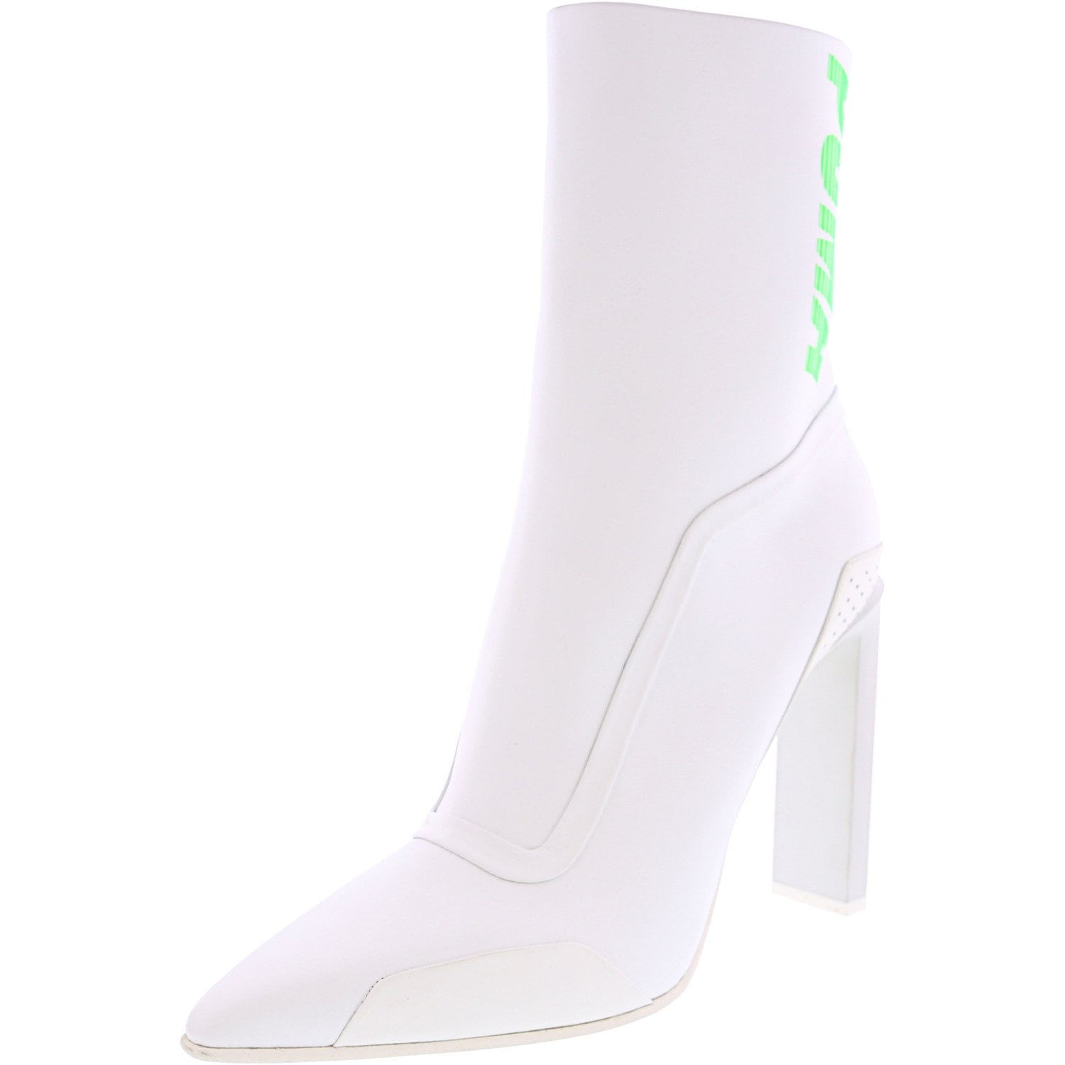 puma green and black boots