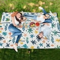 thumbnail image 6 of Extra Large Picnic Beach Blanket Waterproof Sand Proof Portable Outdoor Mat Palm Trees Shells Wave 60x80, 6 of 9