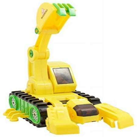 Techege Construction Vehicles Excavator, Digger, Crane Truck Toys for Boys - Transforming Scorpion (Bump N Go)
