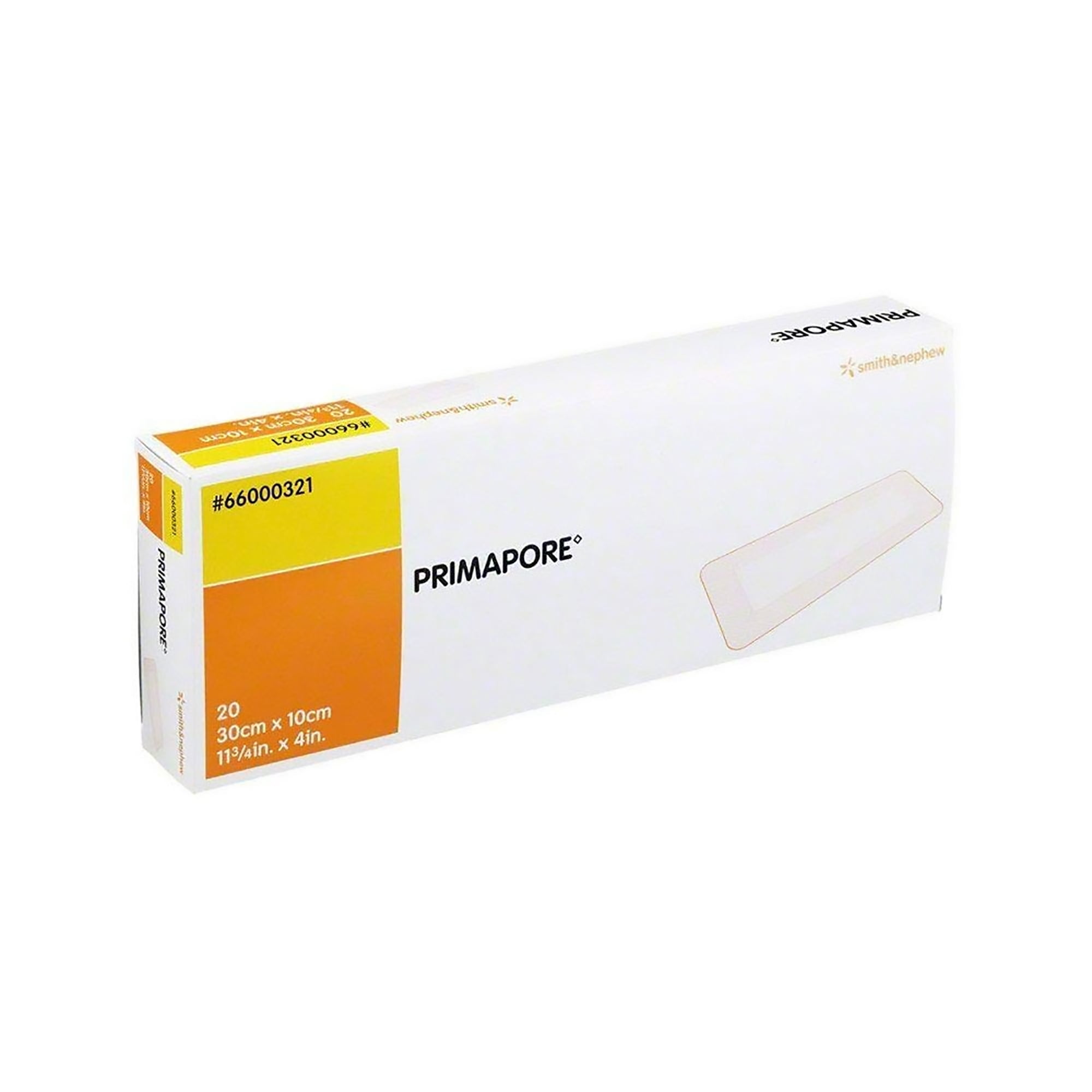 Smith & Nephew Primapore White Polyester Nonwoven Island Dressing Sterile 4 X 11-3/4 Inch 200 per Case