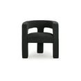 thumbnail image 4 of Signature Design by Ashley Landick Modern Boucle Barrel Accent Chair, Black, 4 of 8