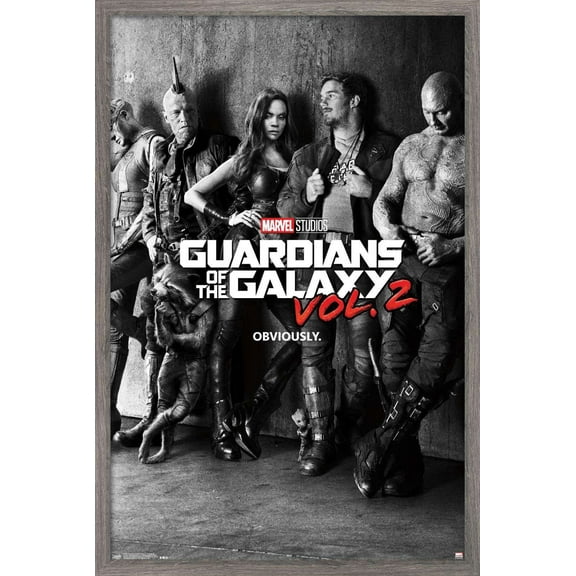 Marvel Cinematic Universe - Guardians of the Galaxy 2 - One Sheet Wall Poster, 14.725" x 22.375", Framed