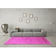 thumbnail image 3 of Ahgly Company Indoor Square Oriental Pink Industrial Area Rugs, 3' Square, 3 of 4
