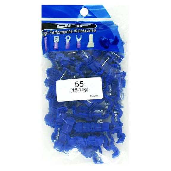 DNF 50 Pack Blue 16-14 Gauge T-Taps Electrical Terminal Connectors Wiring