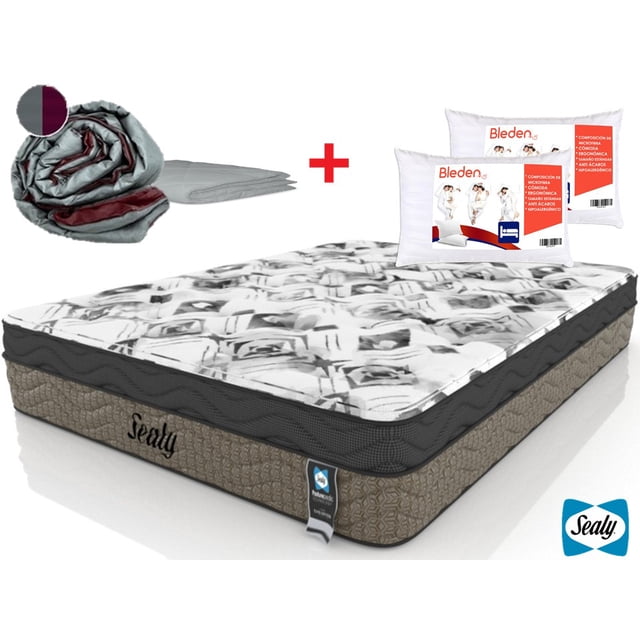 Colchón Corrector Restonic Benno Individual Edredón 2 Almohadas Línea Bleden 1 Funda