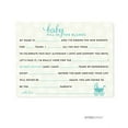 thumbnail image 1 of Fill-In-The-Blank Diamond Blue Baby & Co. Baby Shower Game, 20-Pack, 1 of 1