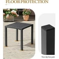 thumbnail image 6 of Aluminum Outdoor Side Table, Pool Lounge Chair Side Table, Weather Resistant Small Square Coffee End Table for Patio, Yard, Garden, Porch, Deck, Indoor, Outdoor, 6 of 8