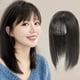 thumbnail image 3 of Peluca de mujer con flequillo de aire 3D, pieza de peluca de simulación de cabello, bloque de reemplazo de cabeza, aumenta la cantidad para cubrir el cabello blanco, 3 of 5