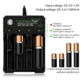thumbnail image 6 of 18650 Intelligent Battery Charger, Smart Universal 4-Bay Charger 3.7V 18650 Battery USB Independent Charging Portable 18350 16340 14500 Battery Charger, 6 of 6