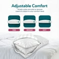 thumbnail image 2 of Sleepgram Bed Support Sleeping Pillow with Microfiber Cover, Queen, White, 2 of 12