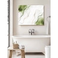 thumbnail image 6 of Marble Sage Green Wall Art for Living Room,Canvas Picture Wall Decor for Bathroom Bedroom,Gold White Modern Gradient Ocean Wavy Painting Artwork for Office Kitchen Hallway Dining Room Decor 20"x24", 6 of 8