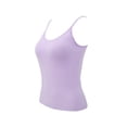 thumbnail image 4 of Women Tank Tops Female Camisole with Built in Bra Women Padded Bra Top Vests S-XL, 4 of 8