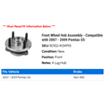 thumbnail image 2 of Front Wheel Hub Assembly - Compatible with 2007 - 2009 Pontiac G5 2008, 2 of 2