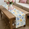 thumbnail image 6 of Easter Egg Table Runner 72 Inches Long for Kitchen Dining, Watercolor Flowers Spring Botanical Leaf Dresser Scarf Farmhouse, Dining Table Decorations for Wedding/Parties, 14 x 72 In, 6 of 8