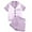 Purple/Love Heart, variant on SILVERCELL Kids Girls Boys Satin Pajamas Sets Short Sleeve Button-Down Sets Sleepwear Soft Lounge PJs 5-14Y