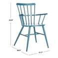 thumbnail image 7 of SAFAVIEH Clifton Outdoor Patio Arm Chair, Matte Navy Blue, Set of 2, 7 of 7