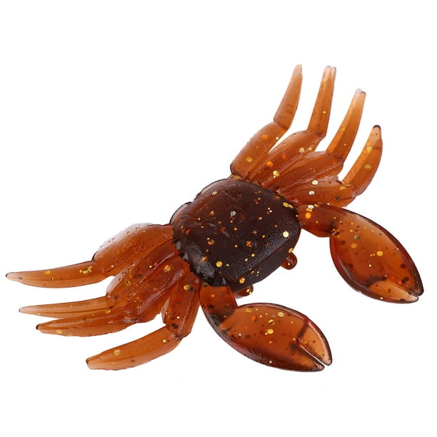 Artificial Crab,10pcs Artificial Plastic Soft Crab Bait Crab Lure Finest  Materials