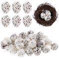 thumbnail image 1 of OULII 50Ud Huevos Decorativos Artificiales Para Pascua Hechos De Espuma Resistente Y Textura, 1 of 6