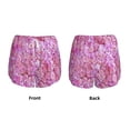 thumbnail image 3 of KLL Pink Roses Pattern Shorts Women,Athletic Shorts High Waisted Running Shorts Pocket Sporty Short Gym Elastic Workout Shorts-XX-Large, 3 of 7