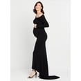 thumbnail image 3 of Motherhood Maternity Off-Shoulder Maternity Photoshoot Gown/Dress, 3 of 5
