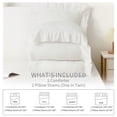 thumbnail image 4 of White Ruffled Queen Size Comforter Set, 3PCS Soft Washed Microfiber Lightweight & All-Season Bedding Comforter with Vintage French Country Style, White, 90x90 in, 4 of 8