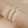 thumbnail image 7 of Gold Silver Pearl Bracelet for Women, Natural Fresh Water Pearl Cubic Zirconia Link Bracelet, Hytnpoallergenic Dainty Bracelet Bridal Jewelry, 18K Gold Plated Wedding Bracelet, Bridesmaid Gifts, 7 of 7