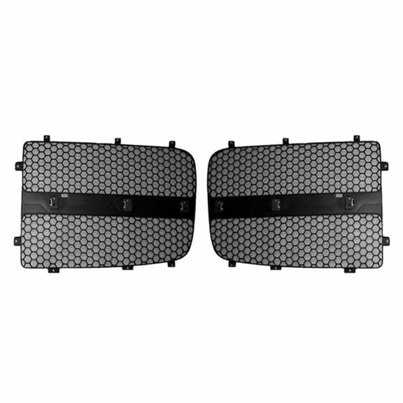 For Dodge Ram 1500/2500/3500 2004 2005 Grille Insert Driver and Passenger Side | Pair | Inner Grille Panel | Painted-Black | CH1201108, CH1201109 | 5127735AA, 5127734AA