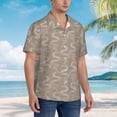 thumbnail image 6 of Uemuo Hand Drawn Snake Printed Regular Fit Short Sleeve Casual Hawaiian Shirt for Men,Aloha shirt,Tropical shirt,Floral print shirt,Vacation Beach shirt-X-Large, 6 of 9