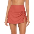 thumbnail image 1 of Women Swim Skirt Drawstrings Sides Swim Shorts Bathing Suit Skirted Swimsuit Bottom, 1 of 7