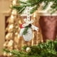 thumbnail image 5 of Campanas de Viento Navideñas | Adorno Colgante de Campanas Pequeñas | Poliéster Rojo y Blanco | Sonido de Tintineo | Decoración para Árbol de Navidad | Decoración Festiva para Ventanas y Puertas | Re, 5 of 6