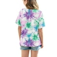 thumbnail image 4 of Shirts for Girls 7-8 Crew Neck Tshirts Short Sleeve Shirts for Girls 10-12 Tie Dye Top Kids Blouse for Girls my order, 4 of 8