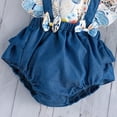 thumbnail image 4 of Gibobby Ropa Para Bebe sin mangas con estampado de mariposas para niñas pequeñas, ropa para niños(Azul, 12-18 Meses), 4 of 5