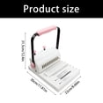 thumbnail image 3 of Portable Loop Binding Press Machine For 20 Sheets Paper Perfect For Making individualized Journals, 3 of 9