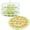 3 Pack Green, variant on Clear Deviled Egg Carrier Tray with Snap Lid, Portable 22 Slot Deviled Egg Platter Holder for Holiday Parties, Picnic & Home Kitchen Food Storage
