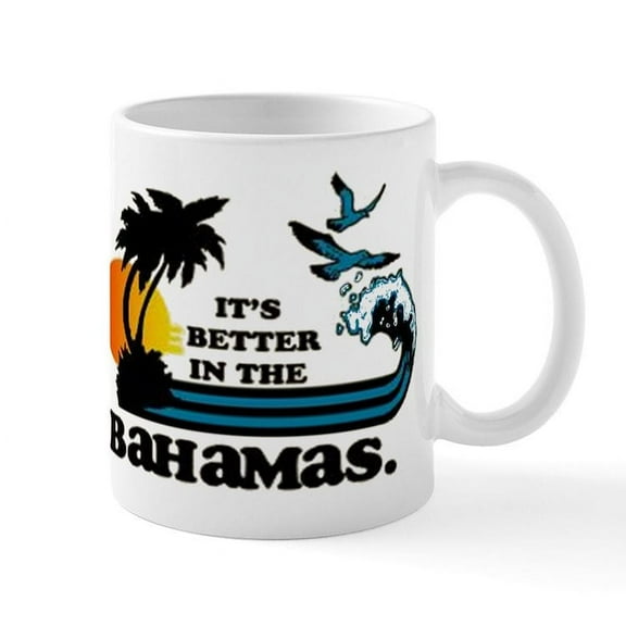 CafePress - Its Better In The Bahamas Mugs - 11 oz Ceramic Mug - Novelty Coffee Tea Cup