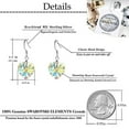 thumbnail image 2 of Austrian Crystal Heart Drop Dangle Earrings for Women 925 Sterling Silver Hook Hypoallergenic Earring, 2 of 4