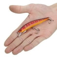 thumbnail image 2 of Minnow Lure Bait, Cebo De Pesca De Plástico Portátil De Tiro Largo Con Anzuelo Triple Para Pesca De Agua Salada Y Agua Dulce, 2 of 8