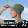 thumbnail image 6 of 1 Pack/ 2 Pack Cooling Skull Caps for Men & Women - Breathable Slouchy Beanie Running Caps for Cycling, Gym & Summer, 6 of 8