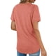thumbnail image 4 of Blusa de manga corta con cuello redondo, Top de corte informal para mujer, elegante, transpirable, a la moda, para verano, 4 of 6