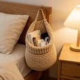 thumbnail image 4 of Woven Hanging Basket for Kitchen,Teardrop Wall Mounted Container Bag for Entryway Items Sorting,Kitchen Tidying,Fruit Vegetable Onion and Potato Storage, 4 of 8